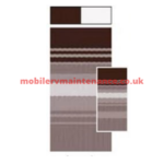Awning Cloth, 16 Foot Awning, Sierra Brown Stripe - Image 2
