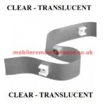 Curtain Tape 72 Inch, Translucent.