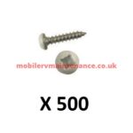 Pan Head Square Recess Screws 8 x 1 ½, 500 Pack