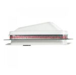 Complete Roof Vent Assembly Wedge Style White