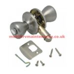 Interior Door Lock, Push Button, Stainless Steel