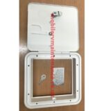 Locking Electrical Hatch Door - Polar White - Image 2