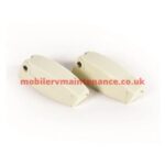 Camco Baggage Door Catches, Cream.