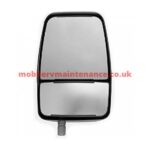 Velvac Manual Mirror Head Only, Passenger Side, Black 714580