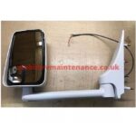 Velvac RV Mirror,with Arm, Remote Control, White 715435