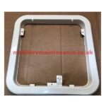 Suburban Water Heater Access Door & Surround, Colonial White 6255ACW - Image 4