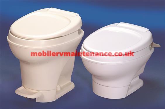 Thetford Foot Flush High Profile Toilet 31672, Parchment - Mobile RV ...