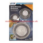 Sink Or Shower Strainer Set, 3 Pack