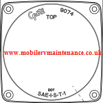AIRSTREAM AMBER STOP TAIL TURN REPLACEMENT LENS - Image 2