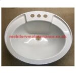 Oval Sink , White