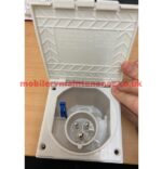 Flush Fitting Mains Inlet, White