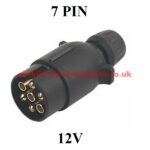 7 Pin Trailer Plug, Plastic 12V