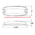Red Oval LED Marker Lamp.. - Image 2