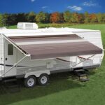 Awning Cloth, 16 Foot Awning, Sierra Brown Stripe