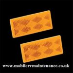 Amber Reflectors 2 Pack