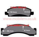 Brake Pads P30 GM Chevy (SINGLE PISTON CALIPER).Metallic HQ