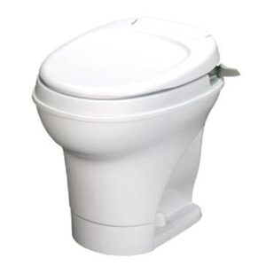 Thetford 33384 White Aria Toilet Seat and Cover Assembly 