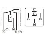 Relay 12 Volt  20/30 Amp Change over 5 terminal. - Image 2