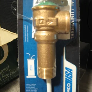 Long Pressure relief valve 3/4 for Larger Boilers